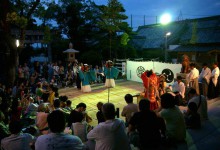 岸城神社での総舞報告