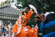 波太神社での総舞報告