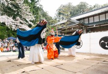 湯次神社での総舞報告