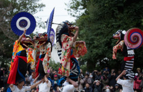 １２月２４日　三重県桑名市”増田神社”にて総舞奉納